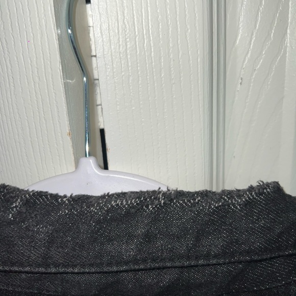 BOOHOO PUFF SLEEVE CROPPED DENIM JACKET SIZE 6 - Picture 7 of 10